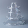 New design Food Grade PVC 4 Tiers Cake Display  Macaron Tower Stand For Birthday Party Wedding Decoration Tools